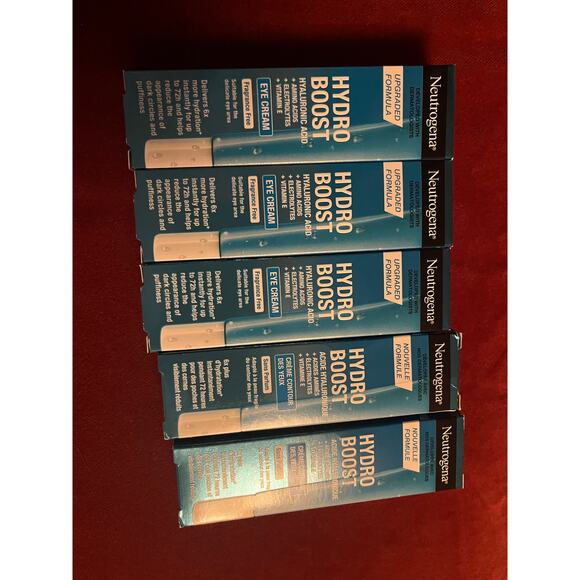 NEW Lot of 5 Neutrogena Hydro Boost Awakening Cream 15 ml Hyaluronic Acid - Picture 2 of 5
